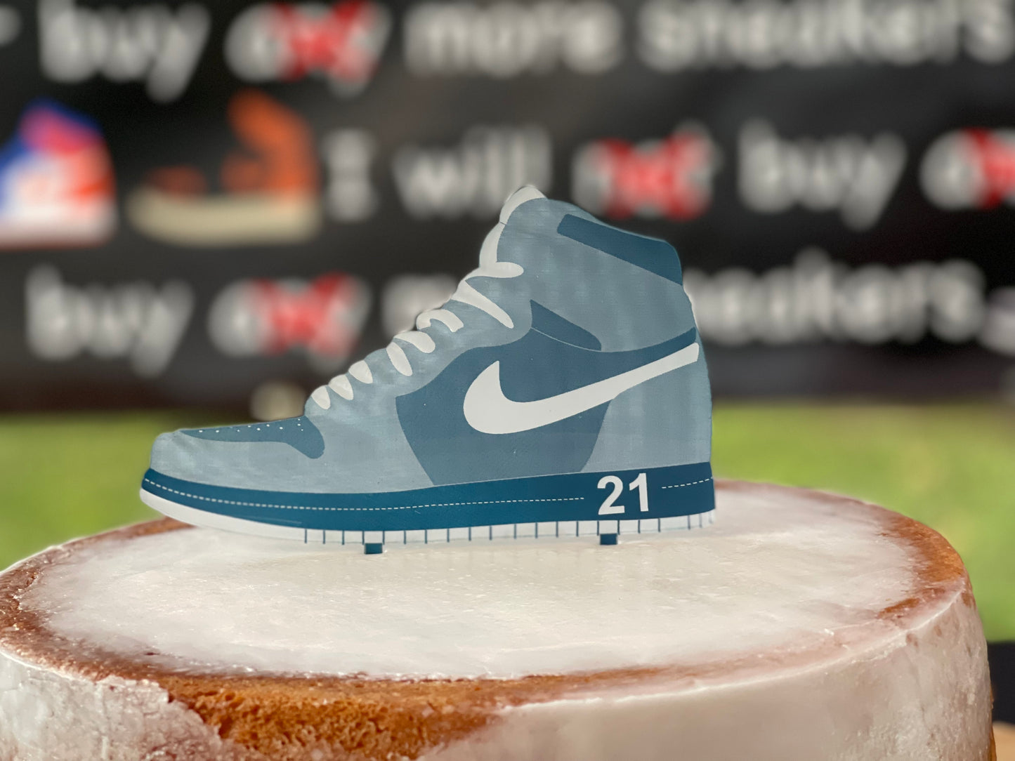 Sneaker Cake Topper Acrylic