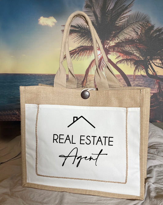 Realtor Tote Bag, Realtor Agent Tote Bag Custom