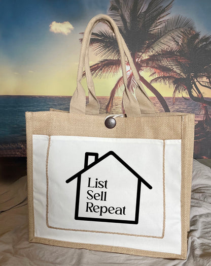 Realtor Tote Bag, Realtor Agent Tote Bag Custom