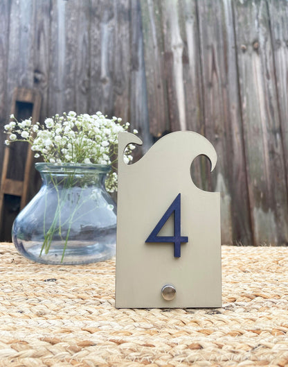 Beach Wedding table number, Wood table number, custom table number, numero de mesa para boda, decoracion playa para boda