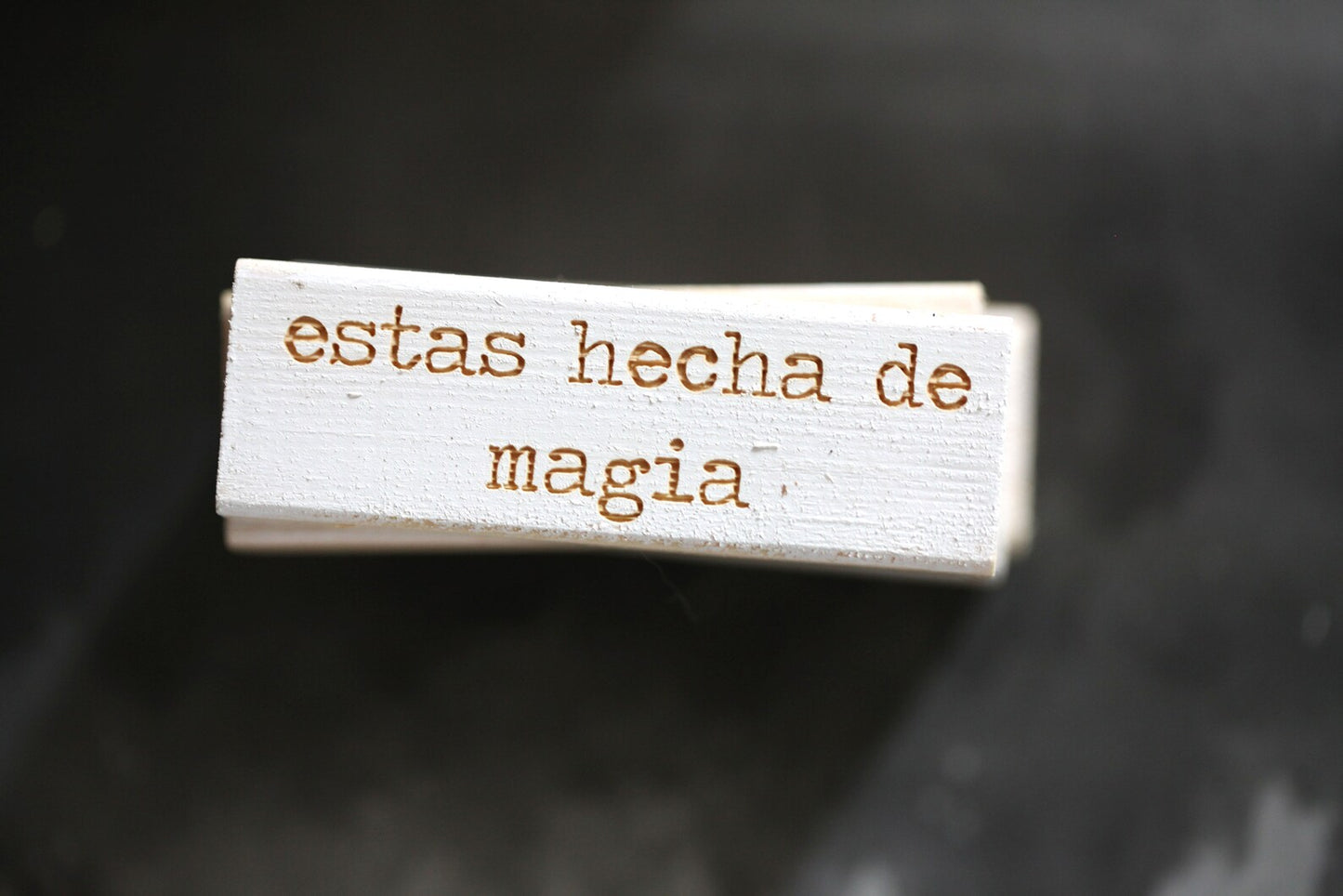 Spanish affirmation mini blocks, Frases en español, desk accessories, regalo para amiga, regalo para amigo, decoracion madera, minimalist